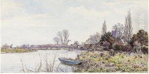 A Spring Day On The Thames At Bray by Walter H. Goldsmith