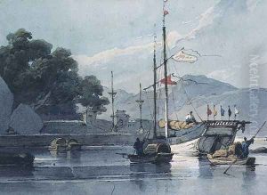 Shipping on a Chinese River by George Chinnery
