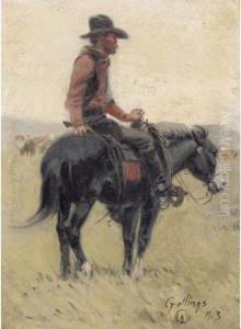 Cowboy On Horse