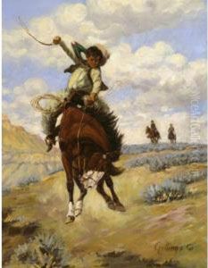 Bronc Buster by Elling William Gollings