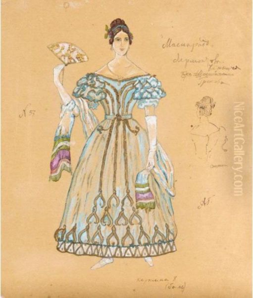 Costume Design For Lermonotov's 'masquerade' - view 1