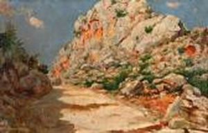Caravana En El Desierto by Guillermo Gomez Gil