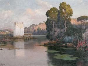 Paisaje Fluvial. by Guillermo Gomez Gil