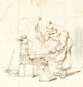 The blacksmith by George Chinnery