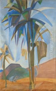 Palmiers A Cavalaire by Emmanuel Gondouin