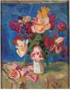 Vase De Fleurs by Emmanuel Gondouin