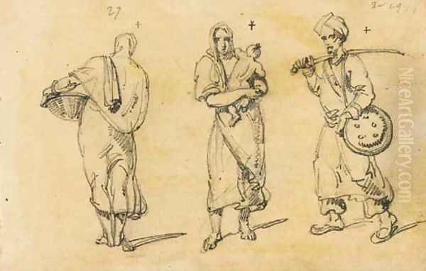 Studies of oriental peasants - view 1