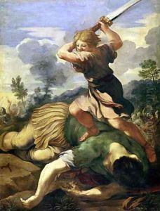 David killing Goliath by Pietro Da Cortona (Barrettini)