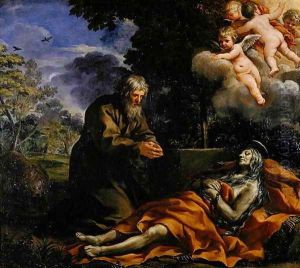 Death of Saint Mary of Egypt by Pietro Da Cortona (Barrettini)