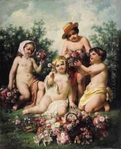 "allegoria Della Primavera" 1888 by Francesco Gonin