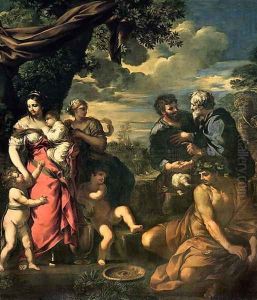 The Alliance of Jacob and Laban by Pietro Da Cortona (Barrettini)