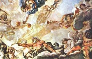 Apotheose of Aeneas (detail) 1651-54 by Pietro Da Cortona (Barrettini)
