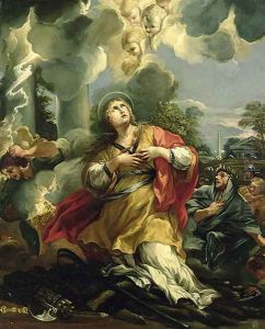 The Vision of St. Barbara by Pietro Da Cortona (Barrettini)