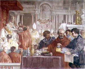 Pope Eugenius IV (1383-1447) Consecrating the Church of Santa Maria del Fiore by Pietro Da Cortona (Barrettini)