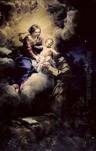 The Visitation of St Francis, 1641 by Pietro Da Cortona (Barrettini)