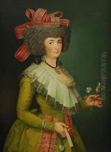 Retrato De Dama De Mas De Medio Cuerpo...