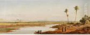 Springtime In Egypt Near The Sight Of The Ancient Memphis by Edward Alfred Angelo Goodall