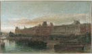 The Louvre by Edward Alfred Angelo Goodall