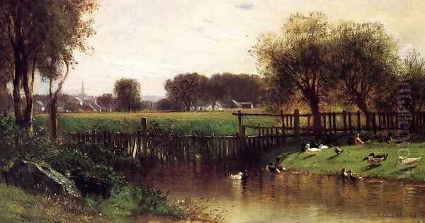Ducks by a Pond - view 1