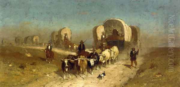 Westward Ho: Study for Ships of the Plains - view 1
