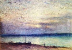Barnegat Bay at Sunset, Mantaloking, New Jersey by Samuel Colman