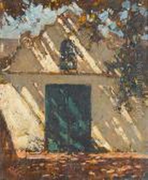 A Sun-dappled Cape Dutch Gable - view 1