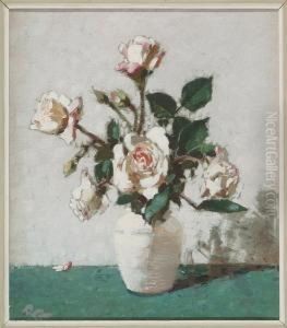 Vase Of White Roses Vase Of White Roses