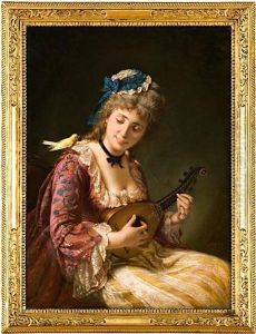 La Suonatrice Romantica by Michele Gordigiani