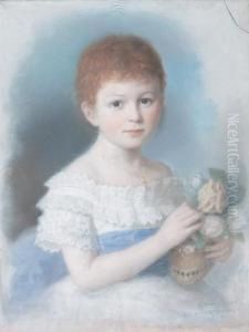 Ritratto Di Bimba by Michele Gordigiani