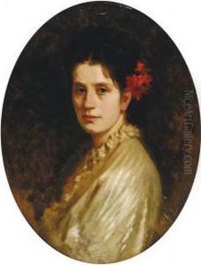 Ritratto Della Moglie by Michele Gordigiani
