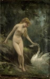 Leda E Il Cigno by Michele Gordigiani
