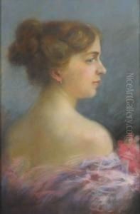 Donna Di Profilo by Michele Gordigiani