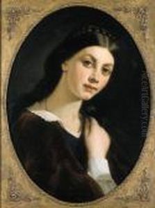 La Treccia Nera by Michele Gordigiani