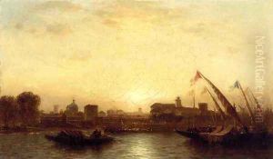 Sunset, Seville by Samuel Colman