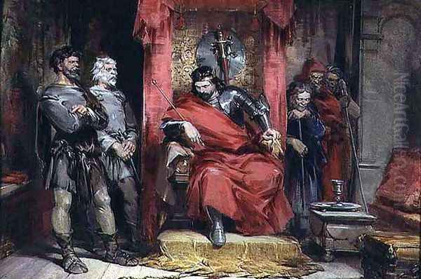 Macbeth instructing the Murderers employed to kill Banquo - view 1