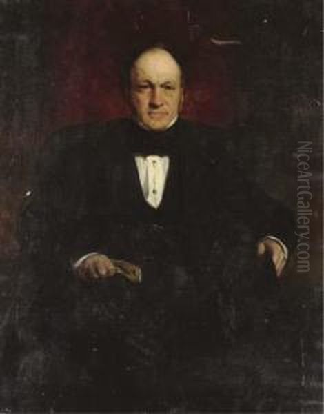 Portrait Of A Gentleman, Three-quarter Length, Seated - view 1