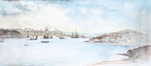 Shipping Off Elsinore, Denmark by Charles Gore