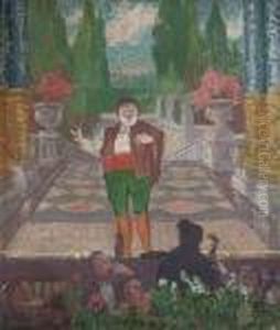 Singer At A Music Hall by Spencer Frederick Gore