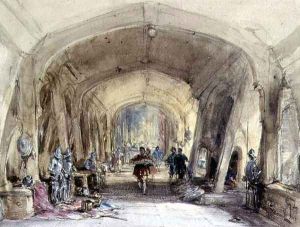 Interior of a Baronial Hall by George Cattermole
