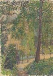 House Behind Trees by Spencer Frederick Gore