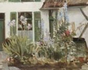 Very Early Morning Sketch In My Garden, Montreuil by William Crampton Gore