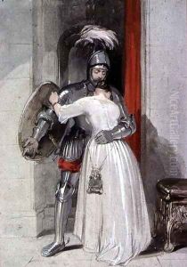 Lady and Knight by George Cattermole