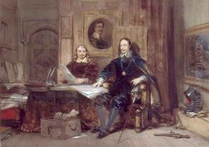 Charles I and his Secretary by George Cattermole