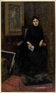 "pausa Nella Lettura" 1887 by Auguste Francois Gorguet