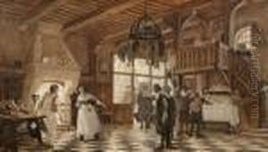 Study For The Poet's Rotisserie by Auguste Francois Gorguet