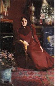 Portrait Of Madame Richard by Auguste Francois Gorguet