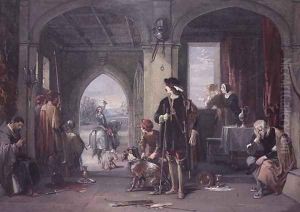 The Rival's Departure by George Cattermole