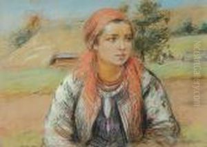 Wiejska Dziewczyna by Stanislaw Gorski
