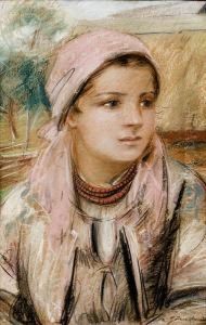 Portret Mlodej Goralki by Stanislaw Gorski