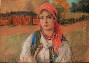 Portret Goralki by Stanislaw Gorski
